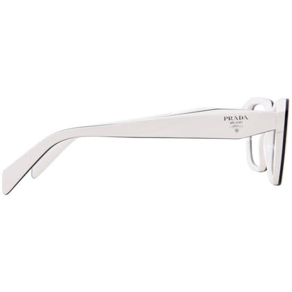 Prada White Eyeglasses Women's Havana Full Rim Cat Eye