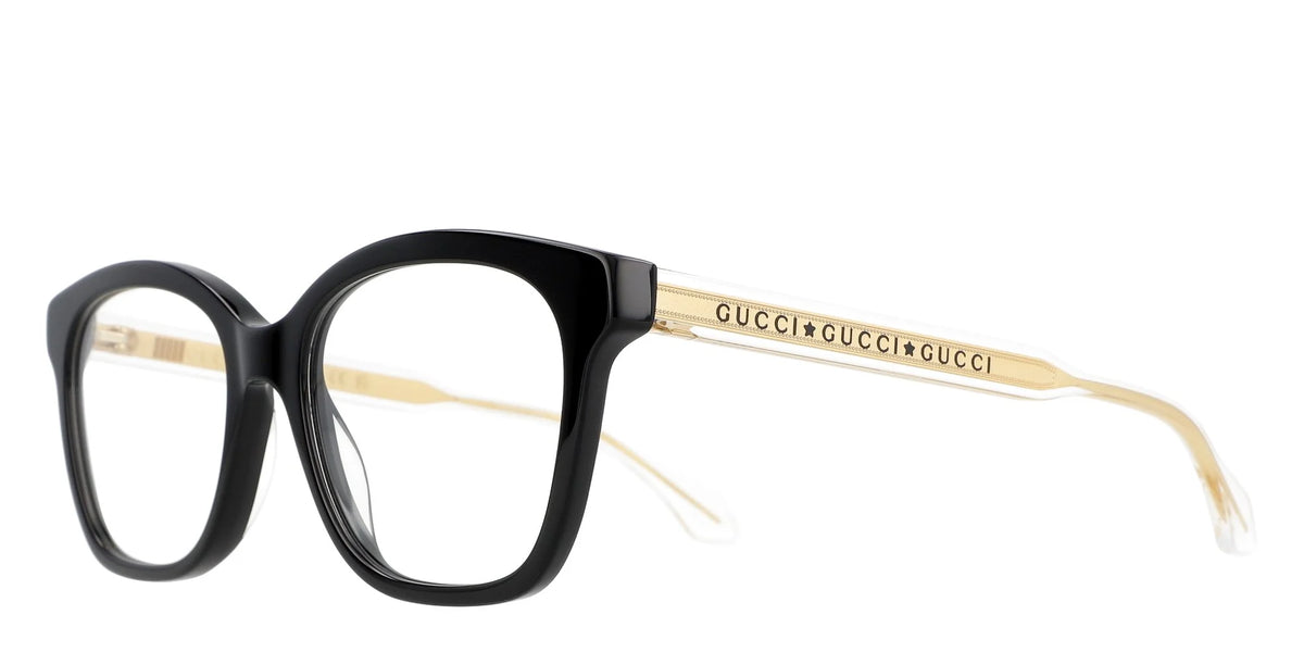 Gucci Black/Gold Eye Glasses - Clairely Amazing