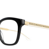 Gucci Black/Gold Eye Glasses - Clairely Amazing