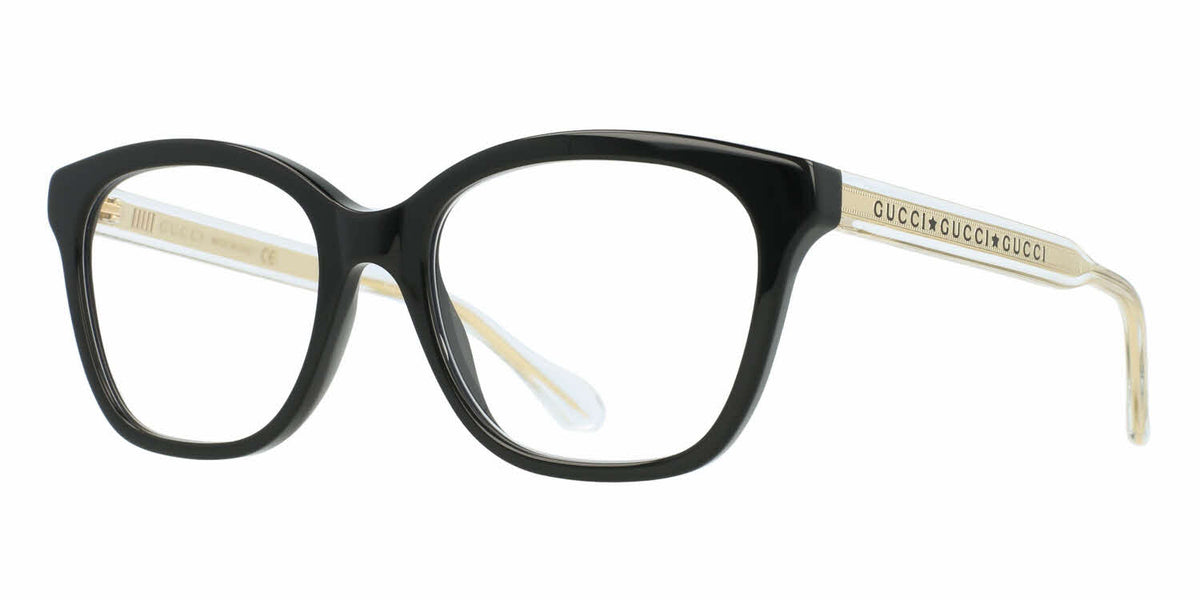 Gucci Black/Gold Eye Glasses - Clairely Amazing