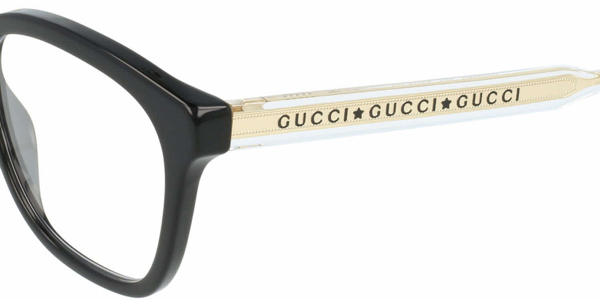 Gucci Black/Gold Eye Glasses - Clairely Amazing