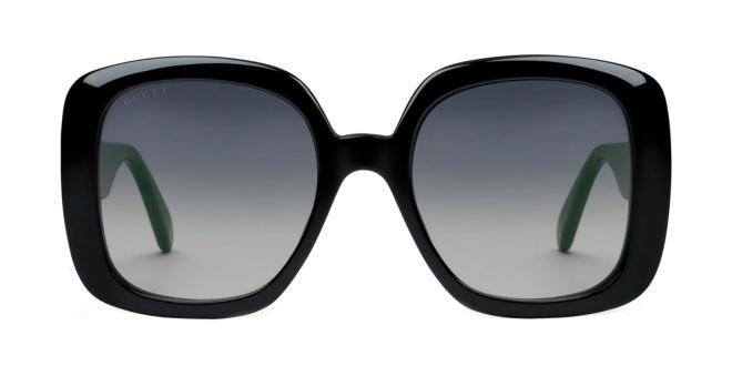 Gucci Women's Black-Blue/Grey Gradient Lenses Sunglasses - Clairely Amazing