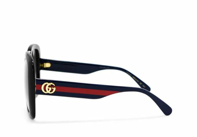 Gucci Women's Black-Blue/Grey Gradient Lenses Sunglasses - Clairely Amazing