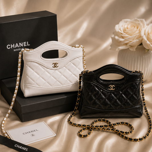 CHANEL GWP MINI NANO BAG | BLACK OR WHITE | QUILTED CHAIN CROSSBODY
