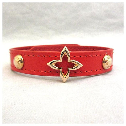 Louis Vuitton Leather Monogram Flower Bracelet - Clairely Amazing