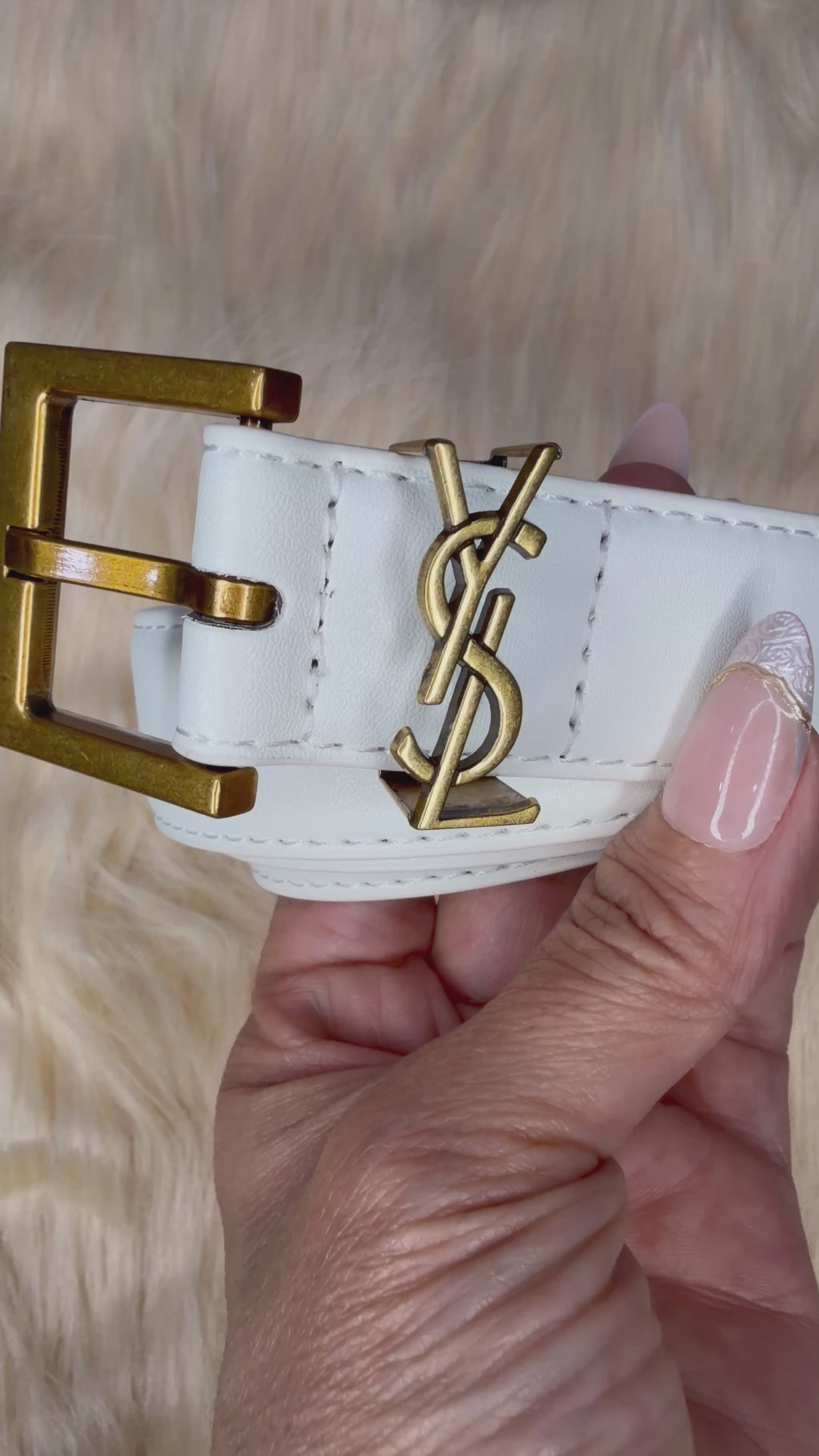 Luxe Gold Accent Fashion Belt