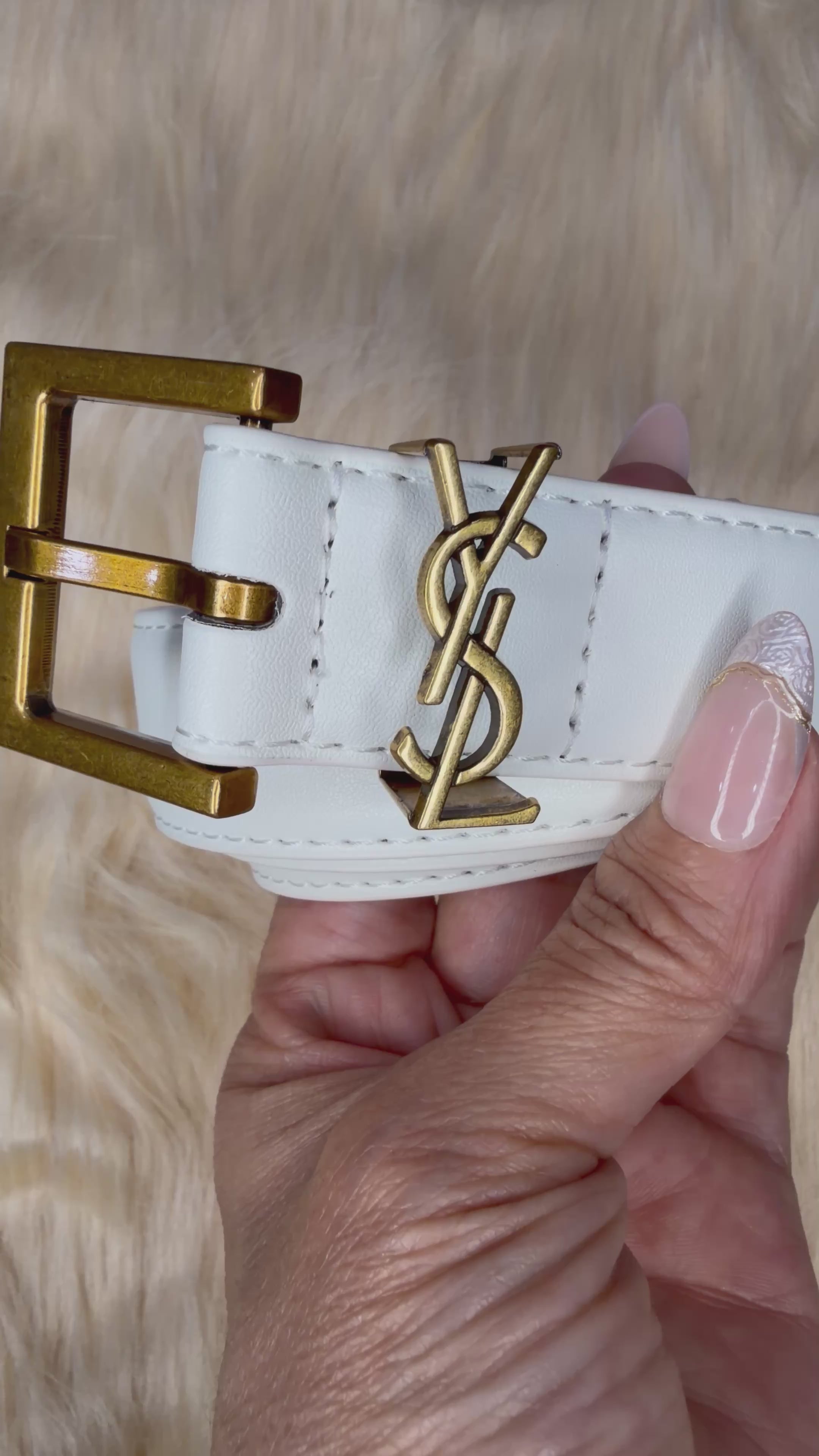 Luxe Gold Accent Fashion Belt
