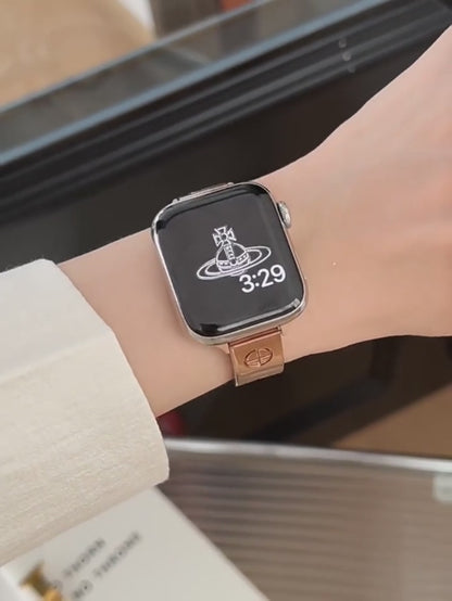 Gold Luxe Link Fashion Smart Watch Band