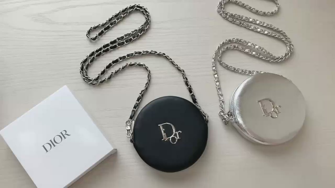 Dior GWP Mini Round Crossbody Bag – Black or Silver