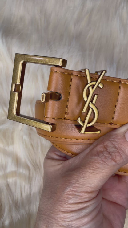 Luxe Gold Accent Fashion Belt