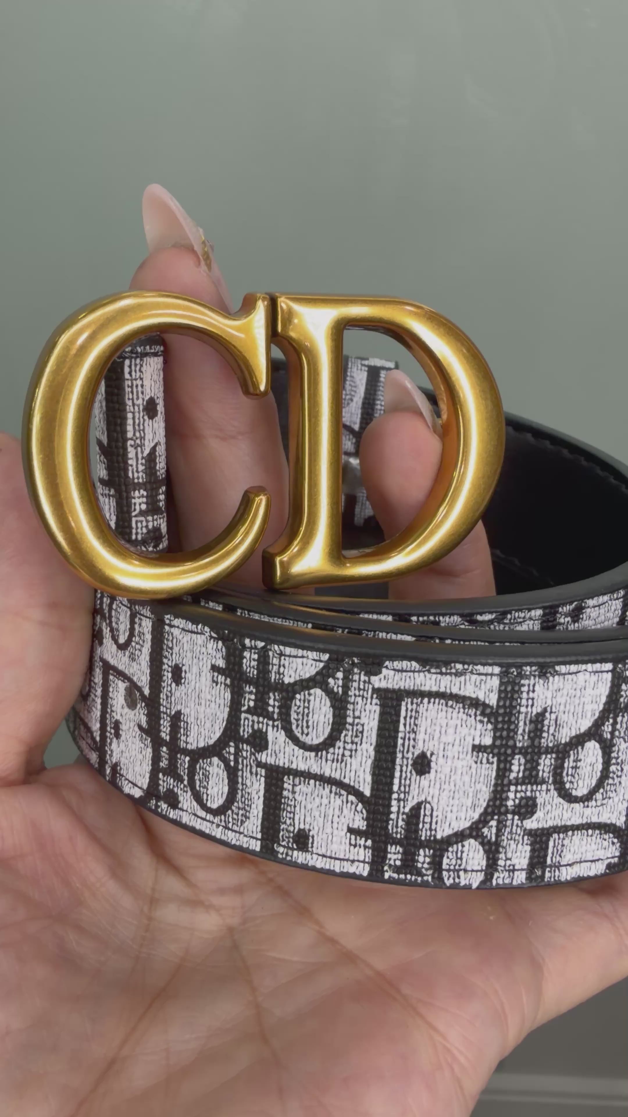 Luxe Monogram-Inspired Statement Fashion Belt