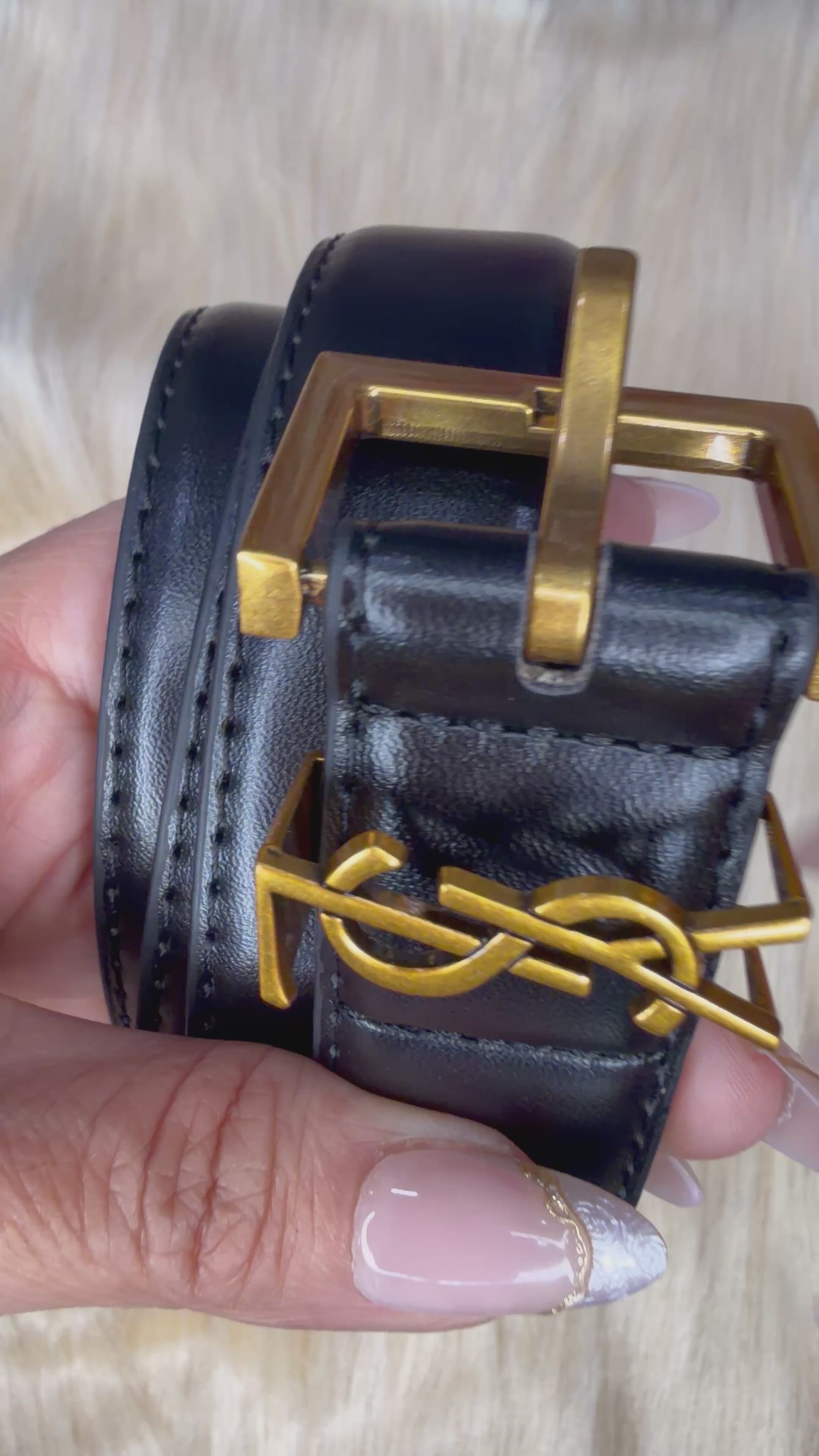 Luxe Gold Accent Fashion Belt