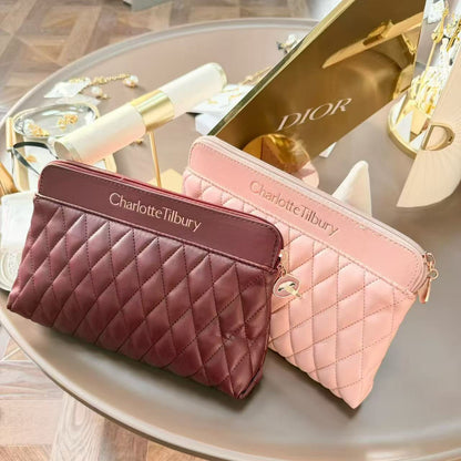 PREORDER DEPOSIT ONLY – Charlotte Tilbury Quilted Pouch Collection (2 Colors) | VIP GWP Edition Makeup Bag