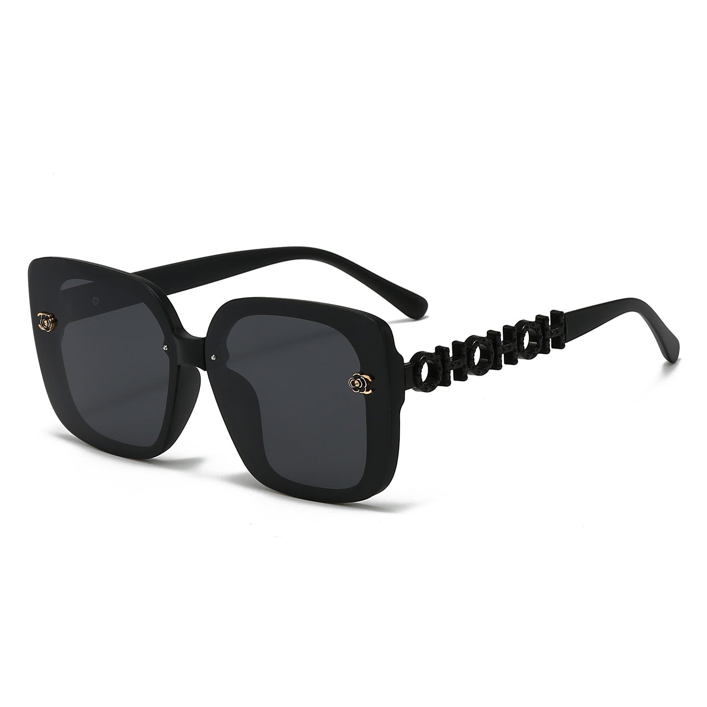 ⭐Oversized Black Square Polarized Sunglasses | UV400