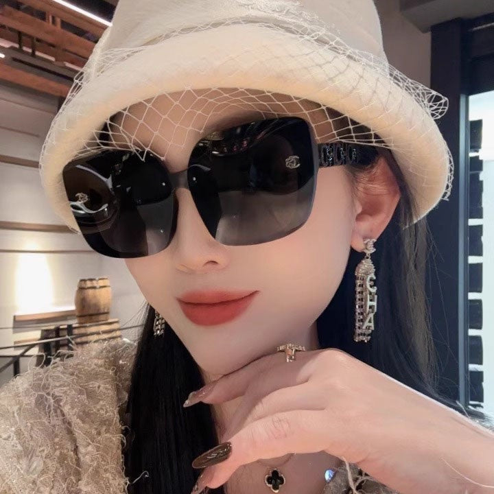 ⭐Oversized Black Square Polarized Sunglasses | UV400