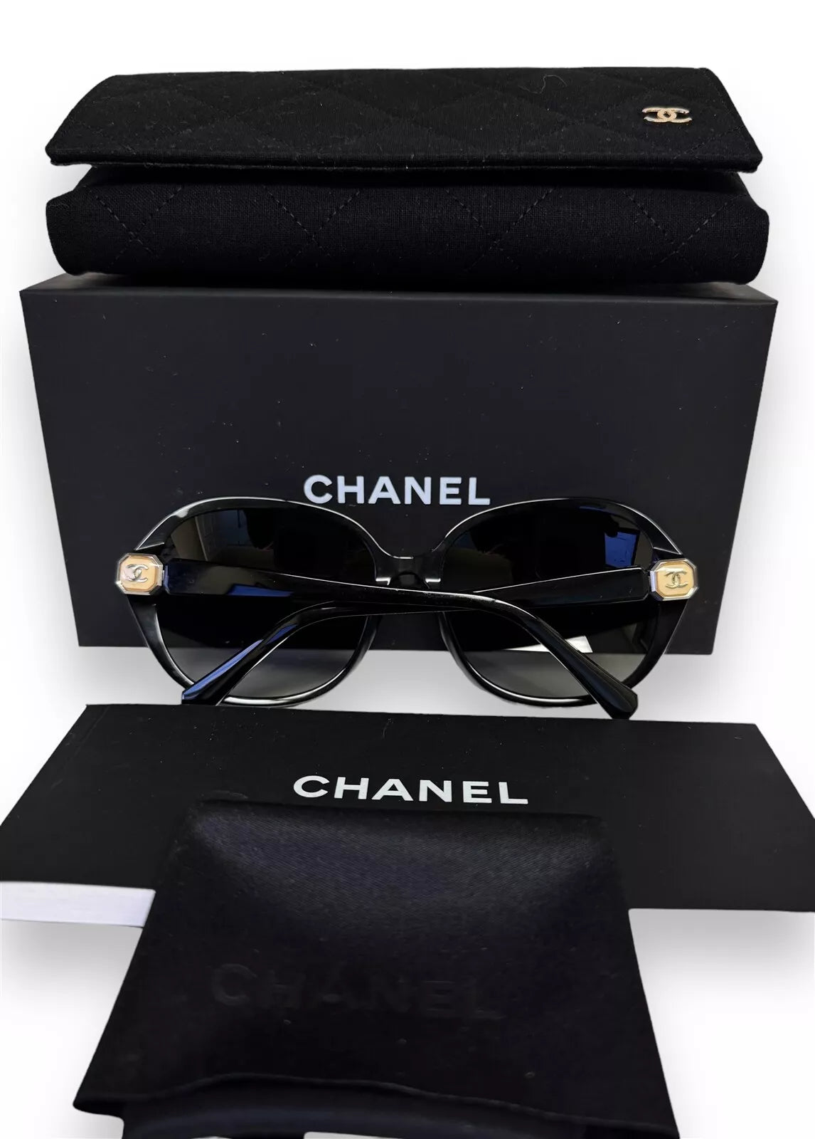Chanel Cocomark Logo Oversized Sunglasses - Clairely Amazing