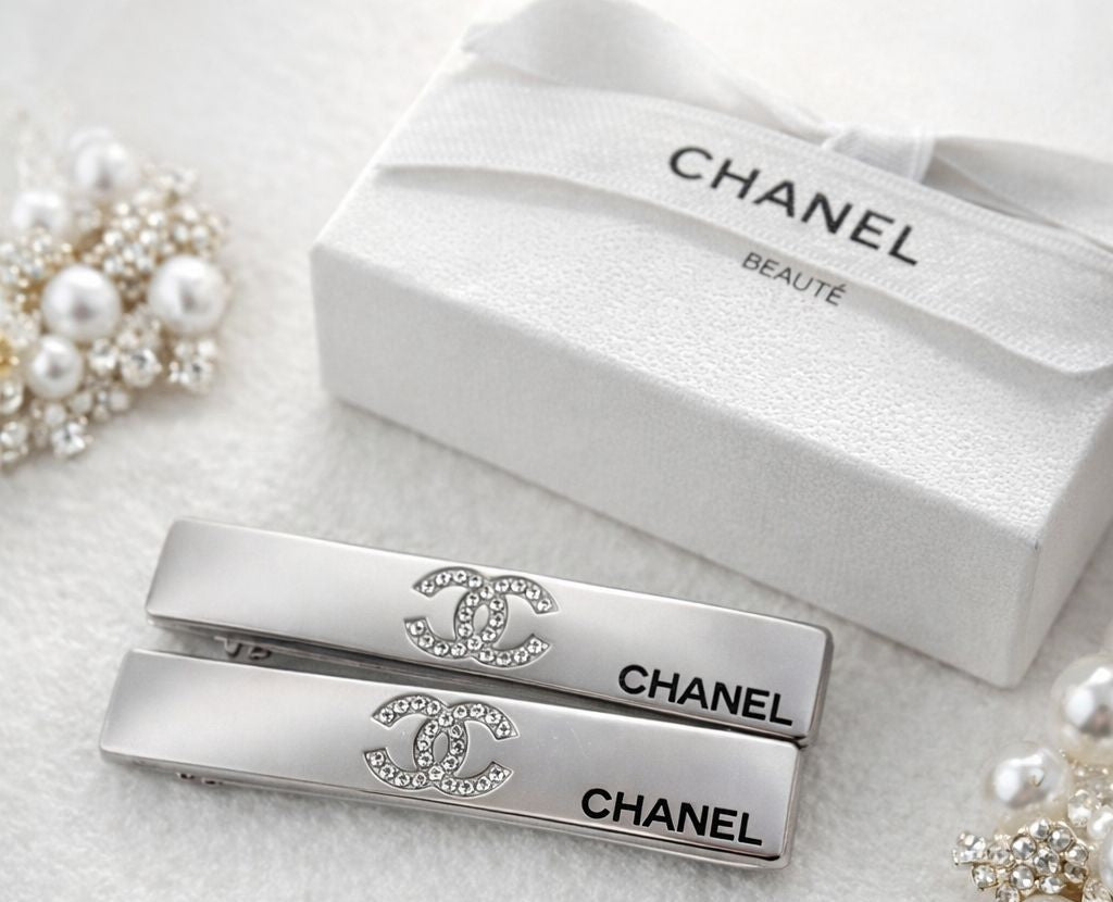 Rhinestone Hair Clips (Set of 2) – Black or Silver | GWP Edition