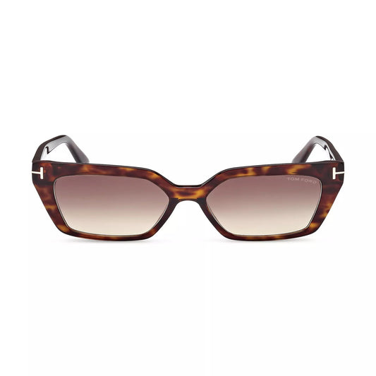 Tom Ford Winona Cat Eye Brown Sunglasses - Clairely Amazing