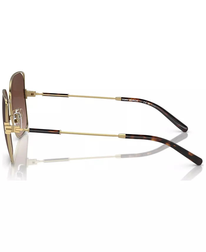 Tory Burch Brown/Gold Polarized Sunglasses - Clairely Amazing